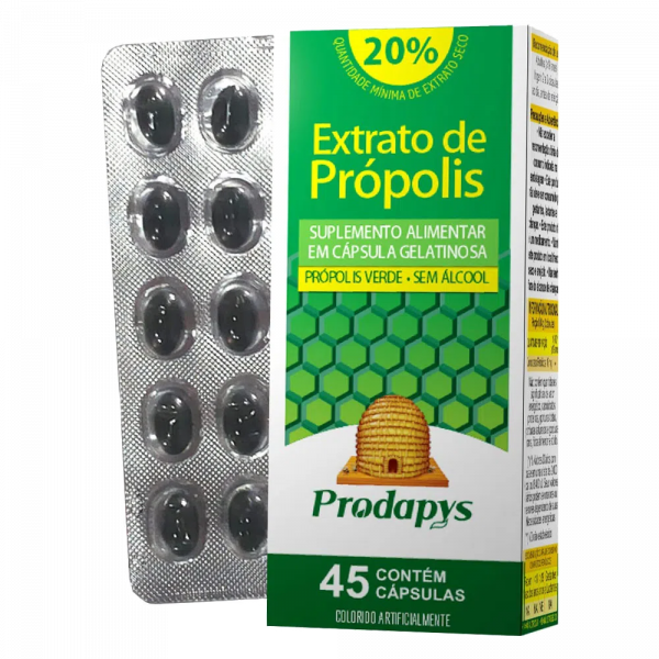 EXTRATO DE PRÓPOLIS 45 CÁPSULAS